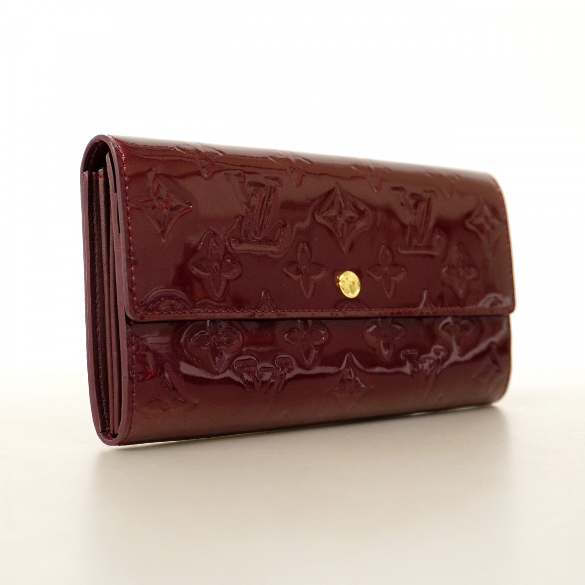 【6cb2282】ルイヴィトン 長財布 ヴェルニ ポルトフォイユサラ M91521 ルージュフォーヴィスト【中古】レディース
