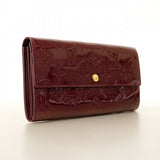 【6cb2282】ルイヴィトン 長財布 ヴェルニ ポルトフォイユサラ M91521 ルージュフォーヴィスト【中古】レディース