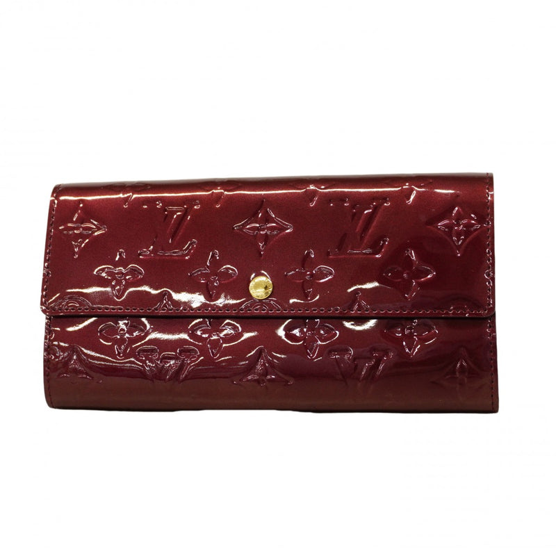 【6cb2282】ルイヴィトン 長財布 ヴェルニ ポルトフォイユサラ M91521 ルージュフォーヴィスト【中古】レディース