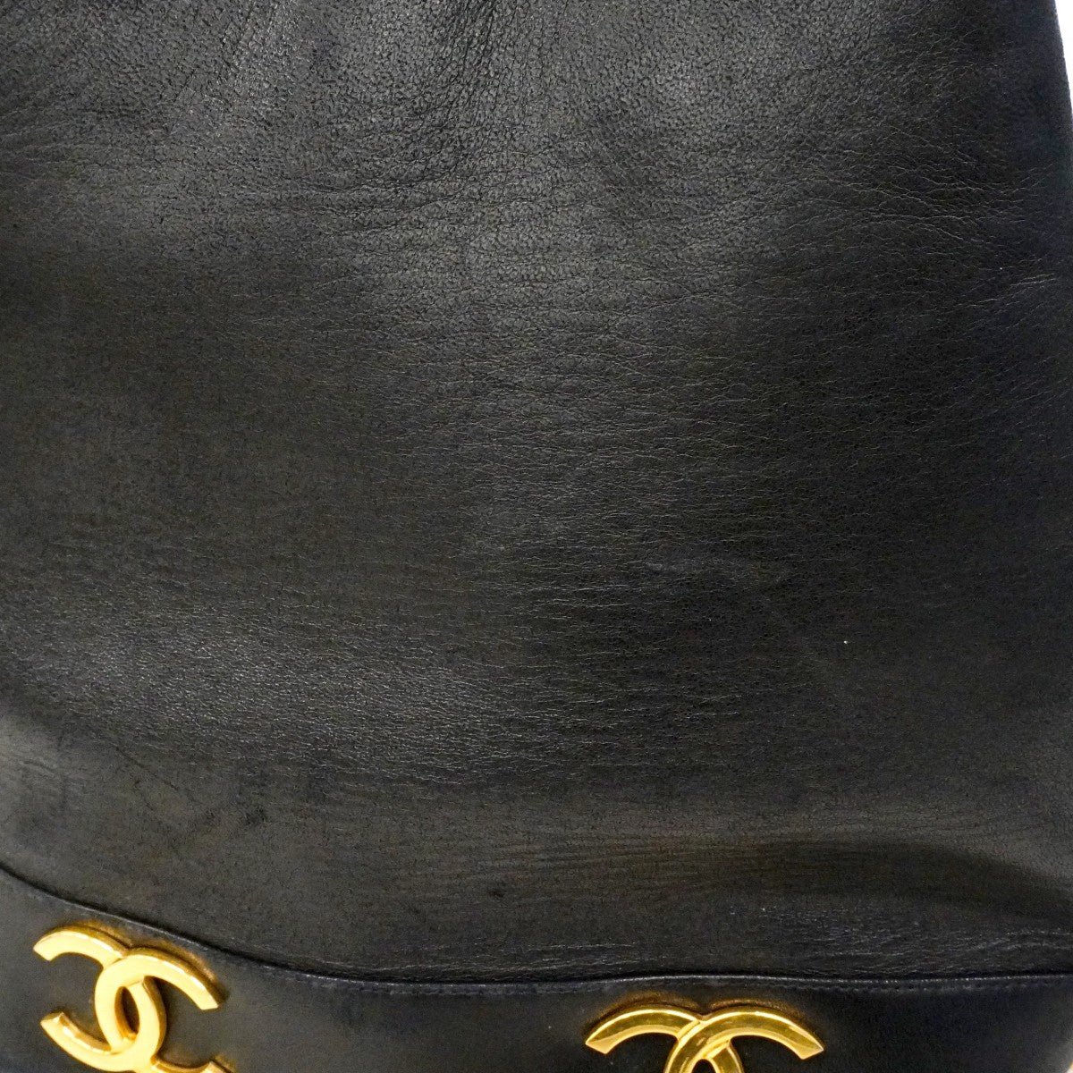 【6cb2287】シャネル ショルダーバッグ トリプルココ ラムスキン ブラック【中古】レディース