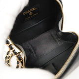 【6cb2289】シャネル ショルダーバッグ マトラッセ チェーンショルダー キャビアスキン ブラック シャンパンゴールド金具【中古】レディース