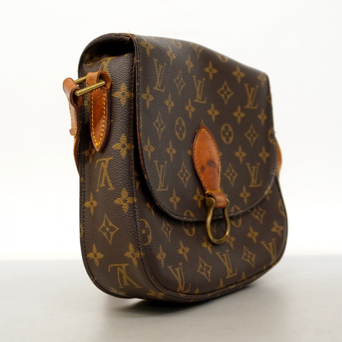 【6cb2293】ルイヴィトン ショルダーバッグ モノグラム サンクルーGM M51242 ブラウン【中古】レディース