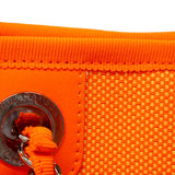 【6cb2301】シャネル チェーントート ドーヴィル キャンバス オレンジ イエロー シルバー金具【中古】レディース