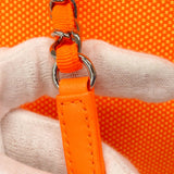 【6cb2301】シャネル チェーントート ドーヴィル キャンバス オレンジ イエロー シルバー金具【中古】レディース