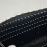 【6cb2305-k】グッチ 長財布 グッチシマ 307987 レザー ネイビー シルバー金具【中古】メンズ