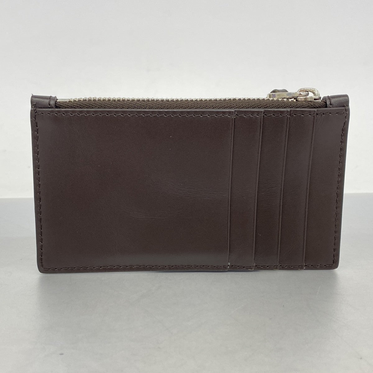 【6cb2306-k】グッチ コインケース グッチシマ 779876 レザー ブラウン シルバー金具【中古】メンズ