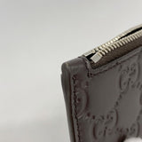 【6cb2306-k】グッチ コインケース グッチシマ 779876 レザー ブラウン シルバー金具【中古】メンズ