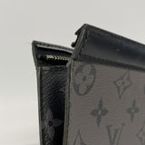 【6cb2308-k】ルイヴィトン クラッチバッグ モノグラム・エクリプス リバース ポシェットヴォワヤージュ M69535 ブラック【中古】メンズ