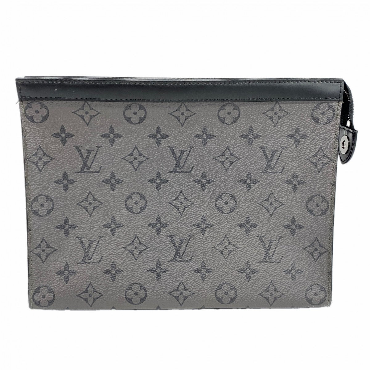 【6cb2308-k】ルイヴィトン クラッチバッグ モノグラム・エクリプス リバース ポシェットヴォワヤージュ M69535 ブラック【中古】メンズ