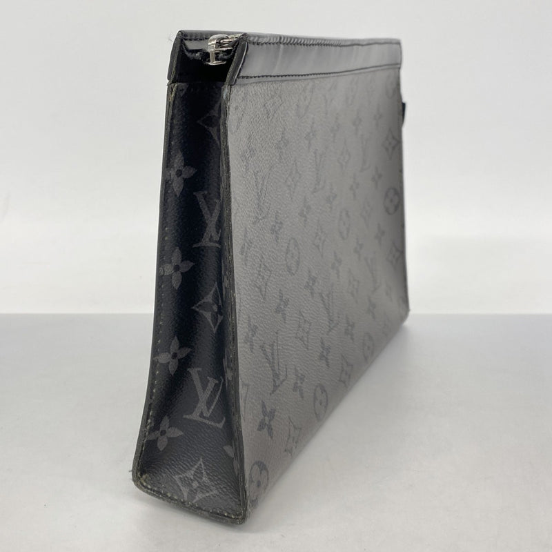 【6cb2308-k】ルイヴィトン クラッチバッグ モノグラム・エクリプス リバース ポシェットヴォワヤージュ M69535 ブラック【中古】メンズ