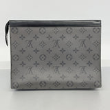 【6cb2308-k】ルイヴィトン クラッチバッグ モノグラム・エクリプス リバース ポシェットヴォワヤージュ M69535 ブラック【中古】メンズ