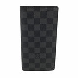【6cb2309-k】ルイヴィトン 長財布 ダミエ・グラフィット ポルトフォイユブラザ N62665 ブラック【中古】メンズ