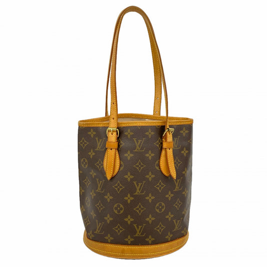 【6cb2337】ルイヴィトン トートバッグ モノグラム バケットPM M42238 ブラウン【中古】レディース