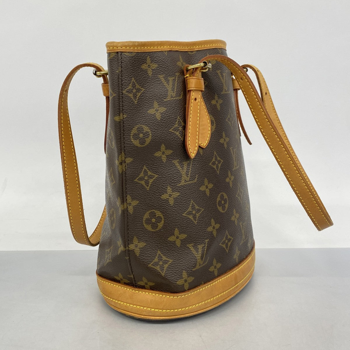 【6cb2337】ルイヴィトン トートバッグ モノグラム バケットPM M42238 ブラウン【中古】レディース