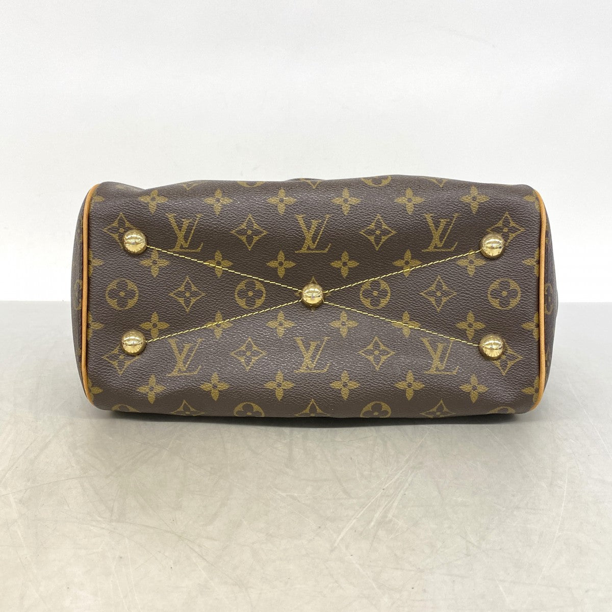 【6cb2353】ルイヴィトン ハンドバッグ モノグラム ティヴォリPM M40143 ブラウン【中古】レディース