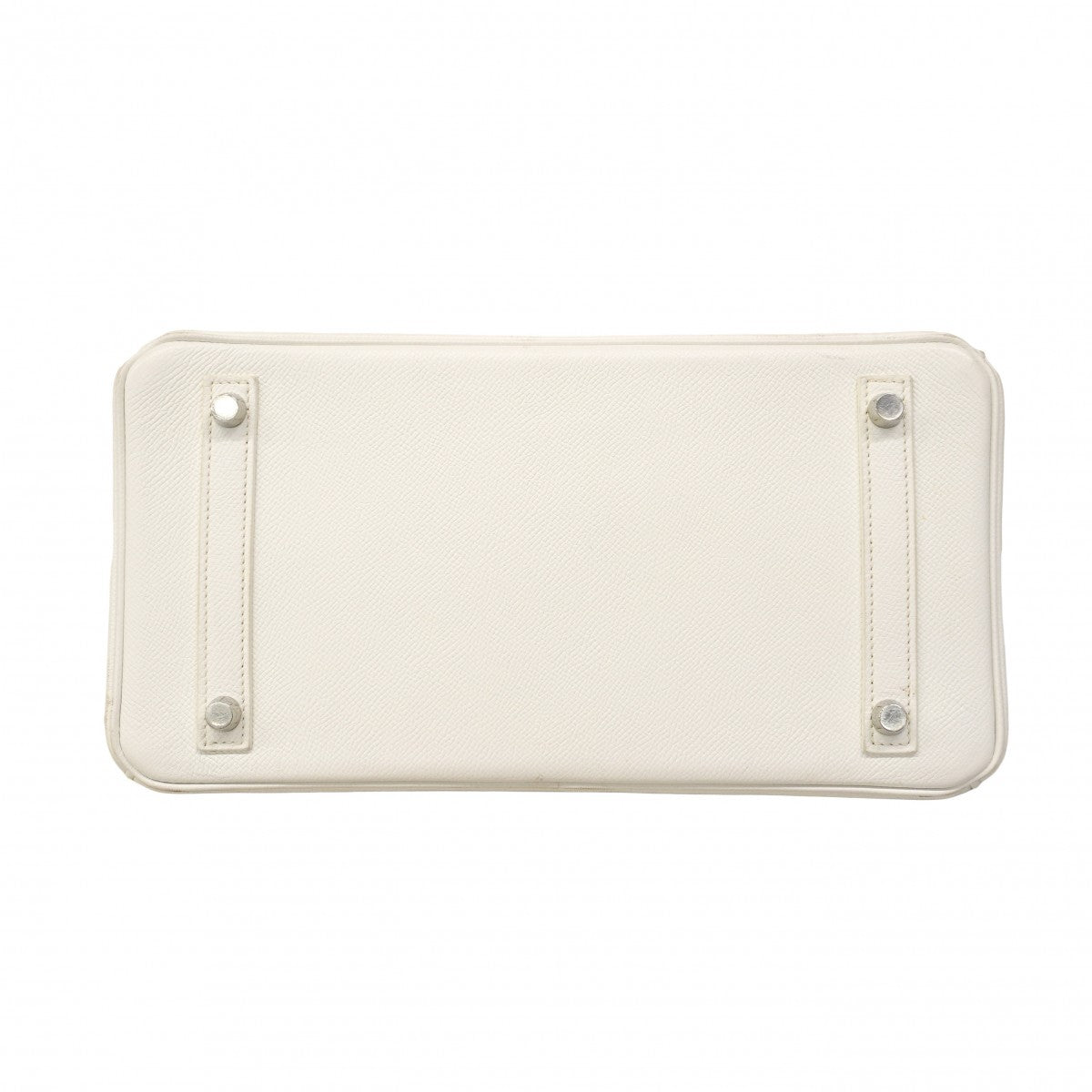 【6cb2358】エルメス ハンドバッグ バーキン30 ヴォーエプソン ホワイト シルバー金具 T刻印【中古】レディース