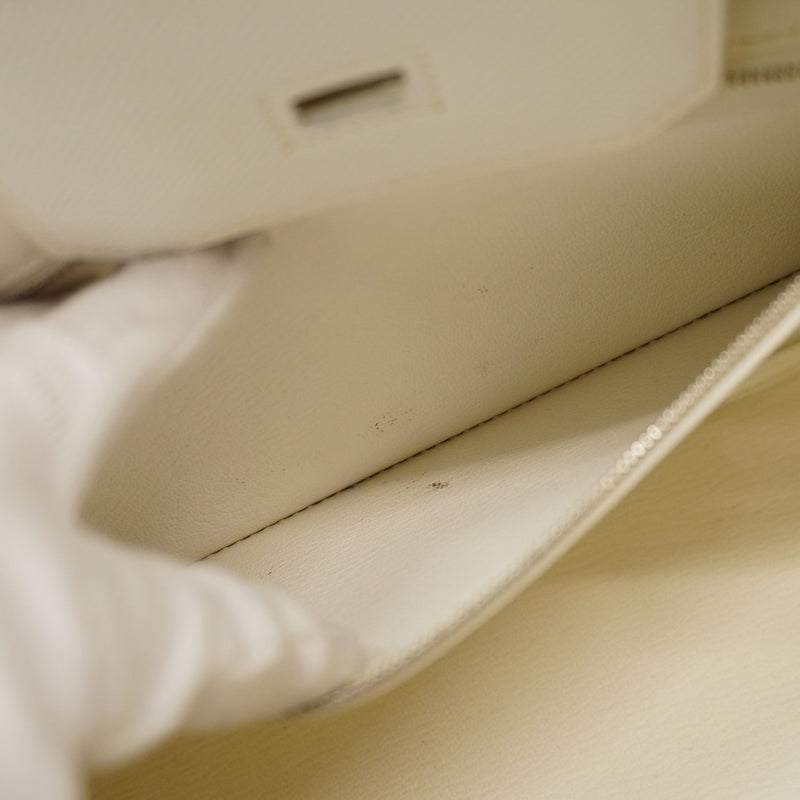 【6cb2358】エルメス ハンドバッグ バーキン30 ヴォーエプソン ホワイト シルバー金具 T刻印【中古】レディース