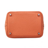 【6cb2359】エルメス ハンドバッグ ピコタンロックPM トリヨンクレマンス クレヴェット シルバー金具 □Q刻印【中古】レディース