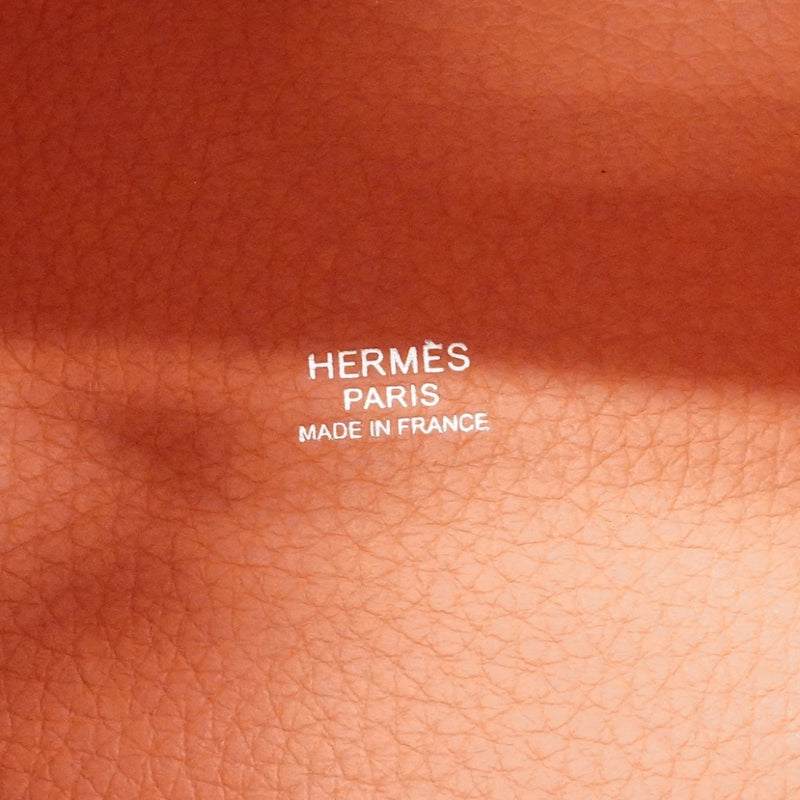 【6cb2359】エルメス ハンドバッグ ピコタンロックPM トリヨンクレマンス クレヴェット シルバー金具 □Q刻印【中古】レディース