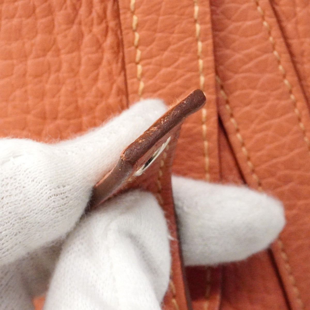 【6cb2359】エルメス ハンドバッグ ピコタンロックPM トリヨンクレマンス クレヴェット シルバー金具 □Q刻印【中古】レディース