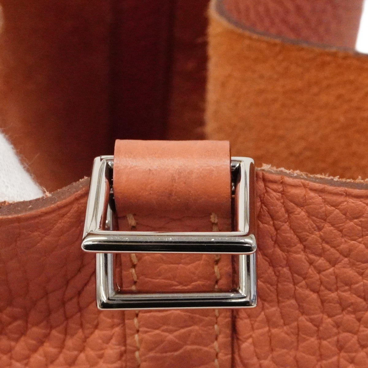 【6cb2359】エルメス ハンドバッグ ピコタンロックPM トリヨンクレマンス クレヴェット シルバー金具 □Q刻印【中古】レディース