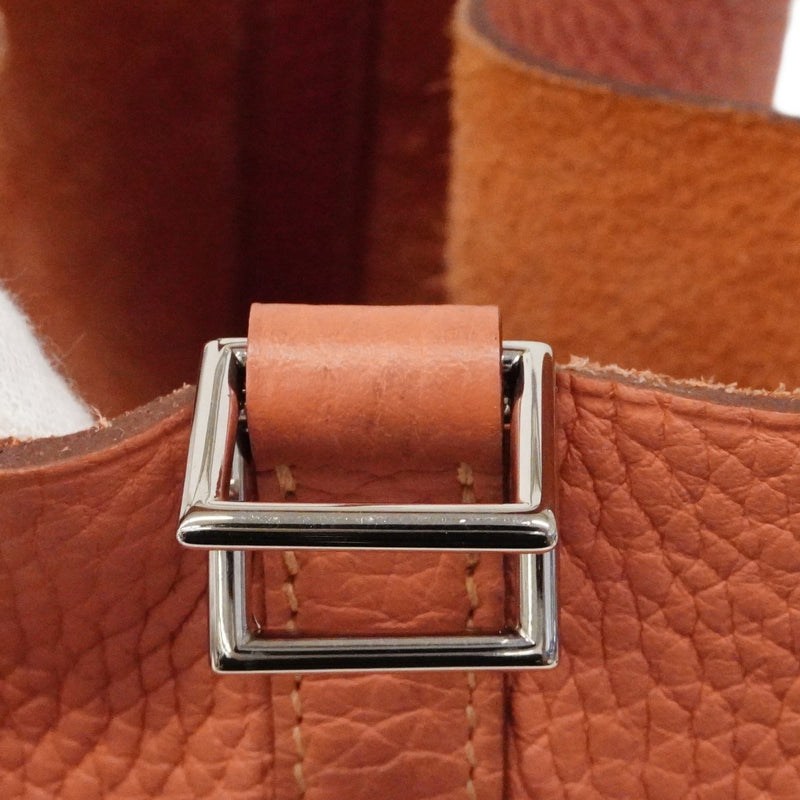 【6cb2359】エルメス ハンドバッグ ピコタンロックPM トリヨンクレマンス クレヴェット シルバー金具 □Q刻印【中古】レディース