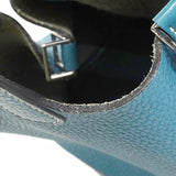 【6cb2360】エルメス ハンドバッグ ピコタンロックPM トリヨンクレマンス ブルージーン シルバー金具 □P刻印【中古】レディース