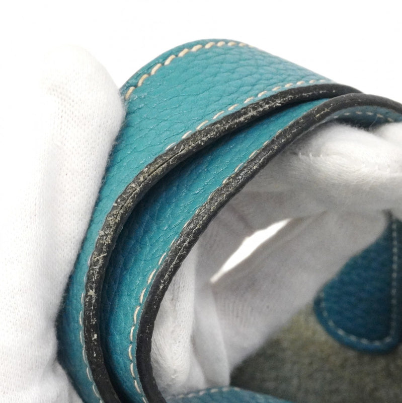 【6cb2360】エルメス ハンドバッグ ピコタンロックPM トリヨンクレマンス ブルージーン シルバー金具 □P刻印【中古】レディース