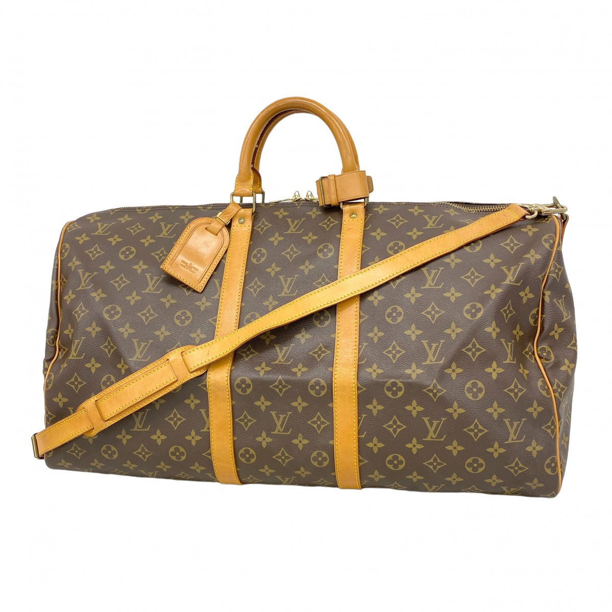 【6cb2361】ルイヴィトン ボストンバッグ モノグラム キーポルバンドリエール55 M41414 ブラウン【中古】メンズ レディース ユニセックス