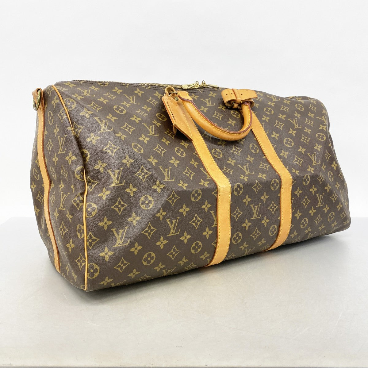 【6cb2361】ルイヴィトン ボストンバッグ モノグラム キーポルバンドリエール55 M41414 ブラウン【中古】メンズ レディース ユニセックス
