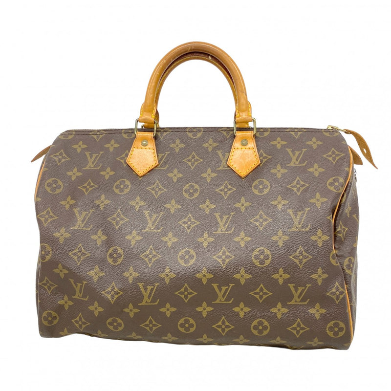 【6cb2362】ルイヴィトン ハンドバッグ モノグラム スピーディ35 M41107 ブラウン【中古】レディース