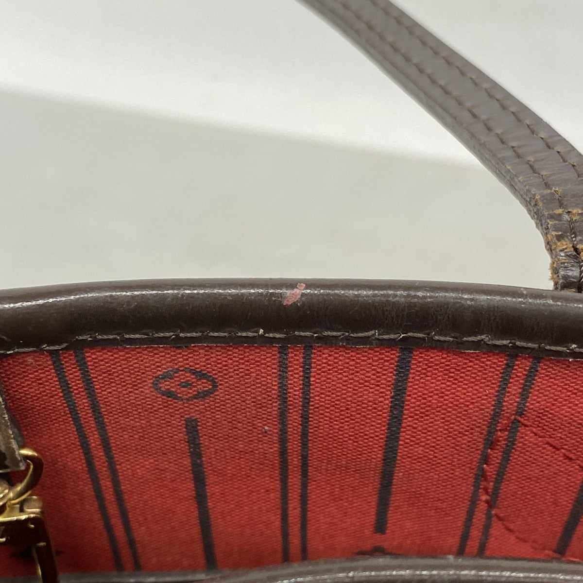 【6cb2366】ルイヴィトン トートバッグ ダミエ ネヴァーフルMM N51105 エベヌ【中古】レディース