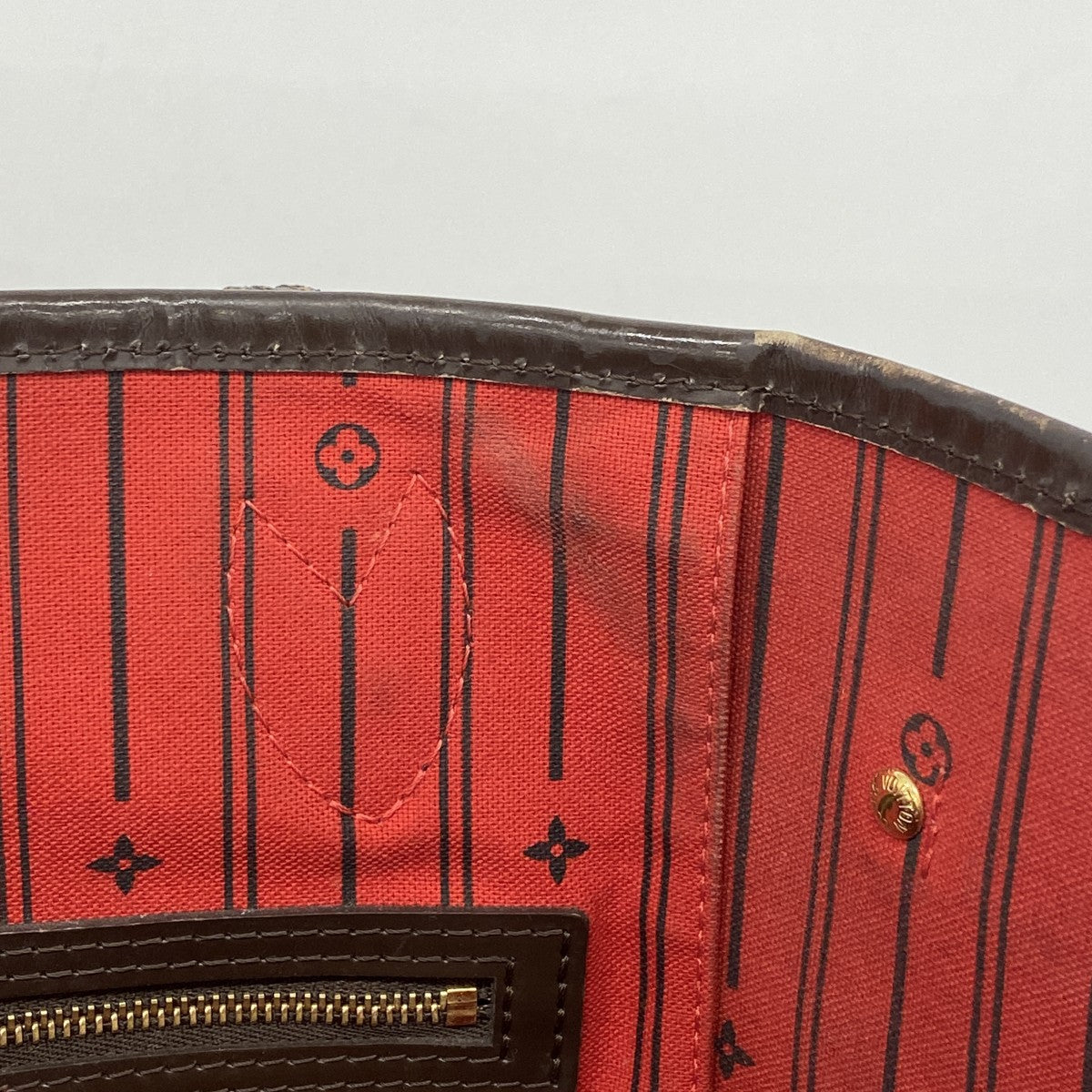 【6cb2366】ルイヴィトン トートバッグ ダミエ ネヴァーフルMM N51105 エベヌ【中古】レディース