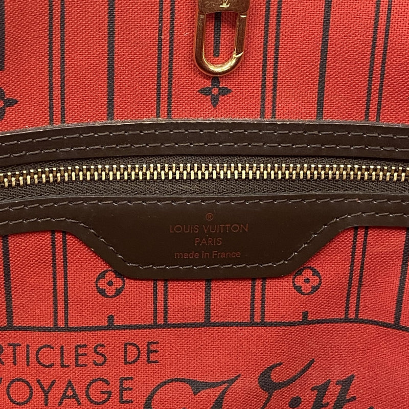 【6cb2366】ルイヴィトン トートバッグ ダミエ ネヴァーフルMM N51105 エベヌ【中古】レディース