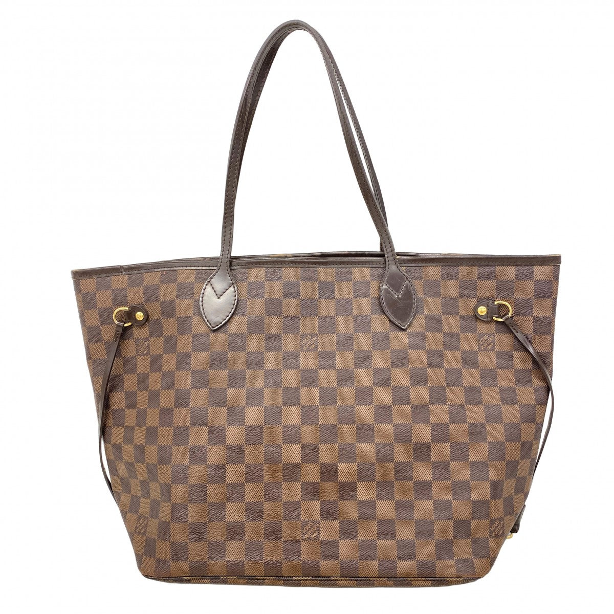 【6cb2366】ルイヴィトン トートバッグ ダミエ ネヴァーフルMM N51105 エベヌ【中古】レディース