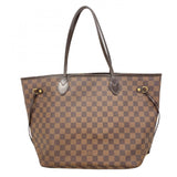 【6cb2366】ルイヴィトン トートバッグ ダミエ ネヴァーフルMM N51105 エベヌ【中古】レディース