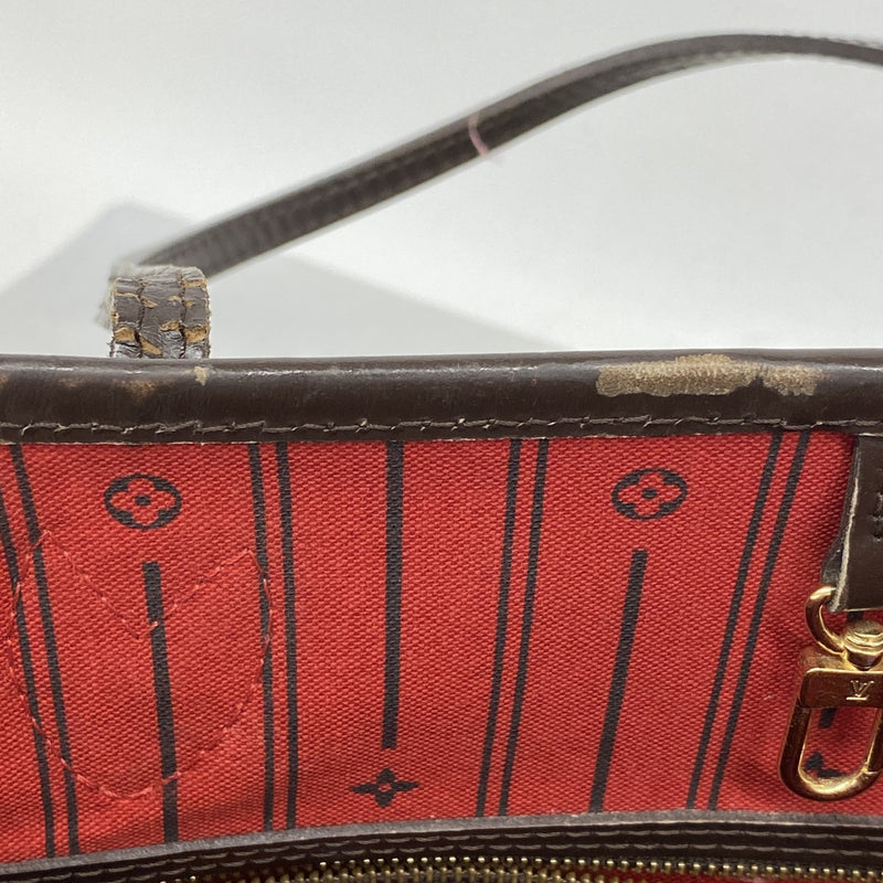 【6cb2366】ルイヴィトン トートバッグ ダミエ ネヴァーフルMM N51105 エベヌ【中古】レディース