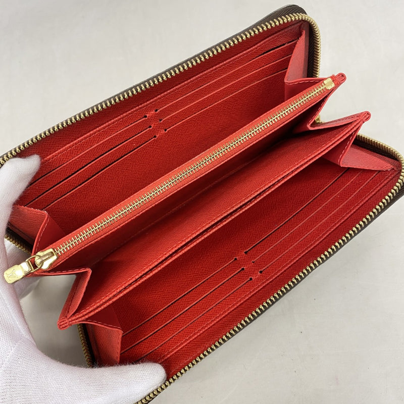 【6cb2367】ルイヴィトン 長財布 モノグラム ジッピーウォレット M41896 コクリコ【中古】レディース