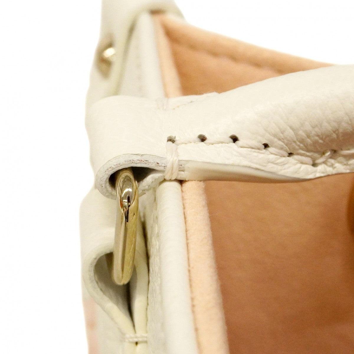 【6cb2372】ルイヴィトン ハンドバッグ モノグラム・アンプラント オンザゴーPM M28313 ミルキーホワイト/ピーチ 2wayバッグ【中古】レディース