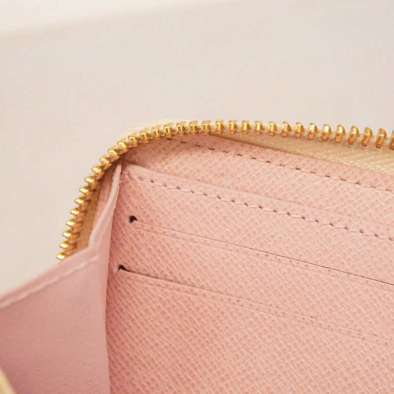 ★在庫処分★最終価格【6cb2440-k】ルイヴィトン 長財布 ダミエ・アズール ポルトフォイユクレマンス N61264 ローズバレリーヌ【中古】レディース