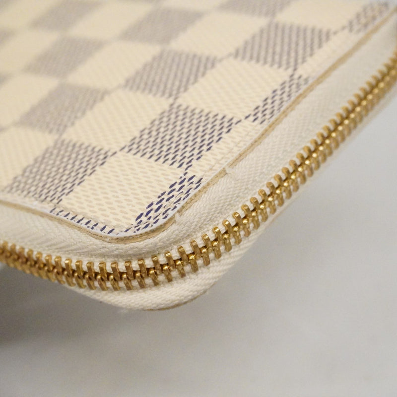 ★在庫処分★最終価格【6cb2440-k】ルイヴィトン 長財布 ダミエ・アズール ポルトフォイユクレマンス N61264 ローズバレリーヌ【中古】レディース