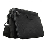 【6cb2466】ルイヴィトン ショルダーバッグ モノグラム･シャドウ トリオ･メッセンジャー M26713 ノワール【中古】メンズ