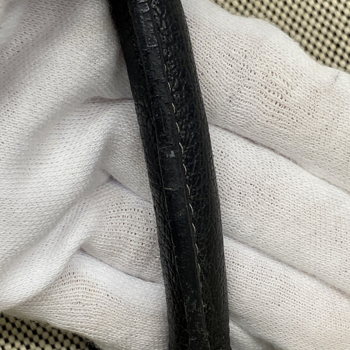 【6cb2532】エルメス トートバッグ ガーデンパーティPM トワルアッシュ ブラック シルバー金具 □H刻印【中古】レディース