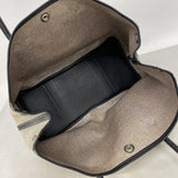 【6cb2532】エルメス トートバッグ ガーデンパーティPM トワルアッシュ ブラック シルバー金具 □H刻印【中古】レディース