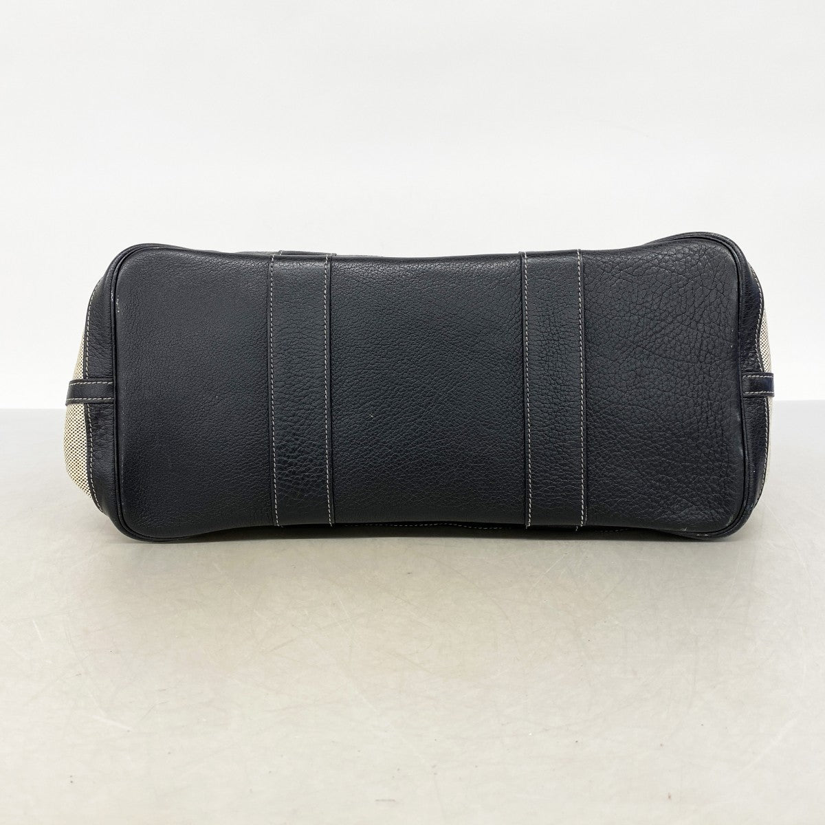 【6cb2532】エルメス トートバッグ ガーデンパーティPM トワルアッシュ ブラック シルバー金具 □H刻印【中古】レディース