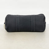 【6cb2532】エルメス トートバッグ ガーデンパーティPM トワルアッシュ ブラック シルバー金具 □H刻印【中古】レディース