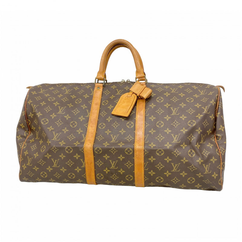 【6cb2538】ルイヴィトン ボストンバッグ モノグラム キーポル55 M41424 ブラウン【中古】メンズ レディース ユニセックス