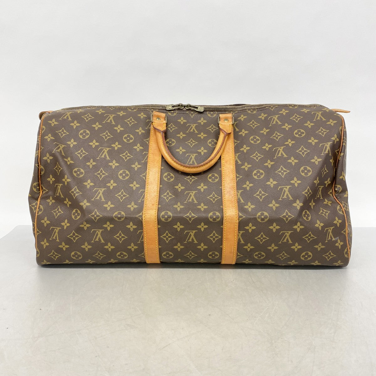 【6cb2538】ルイヴィトン ボストンバッグ モノグラム キーポル55 M41424 ブラウン【中古】メンズ レディース ユニセックス