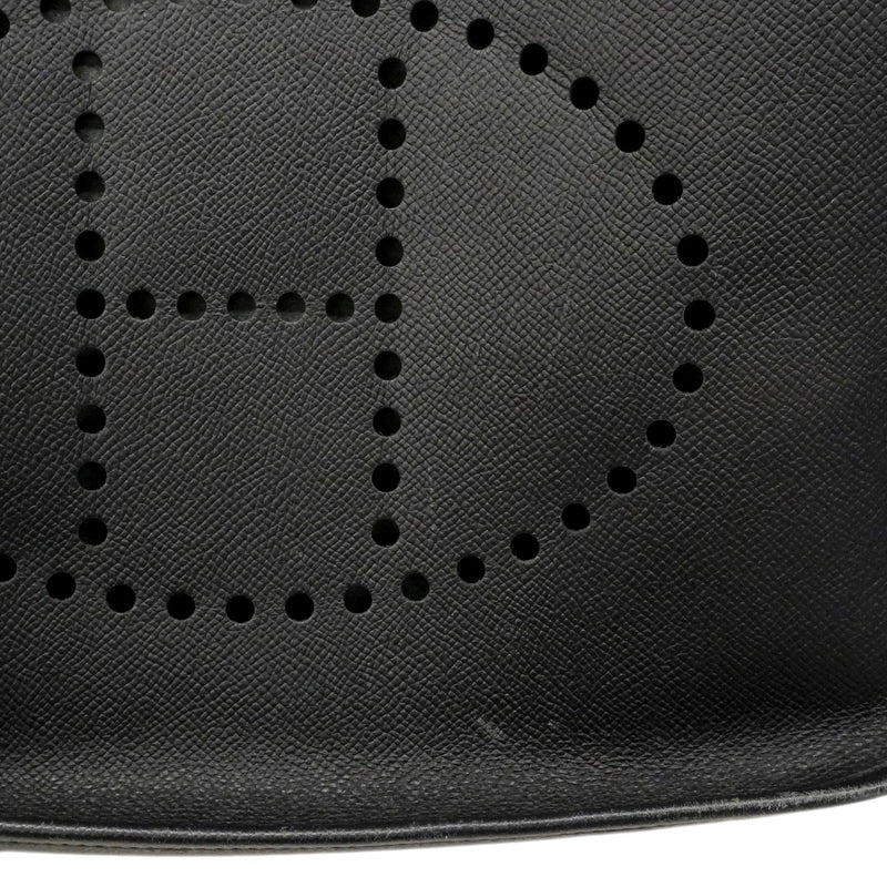 ★SALE【6cb2539】エルメス ショルダーバッグ エヴリン2GM ヴォーエプソン ブラック シルバー金具 □K刻印【中古】レディース