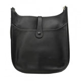 ★SALE【6cb2539】エルメス ショルダーバッグ エヴリン2GM ヴォーエプソン ブラック シルバー金具 □K刻印【中古】レディース